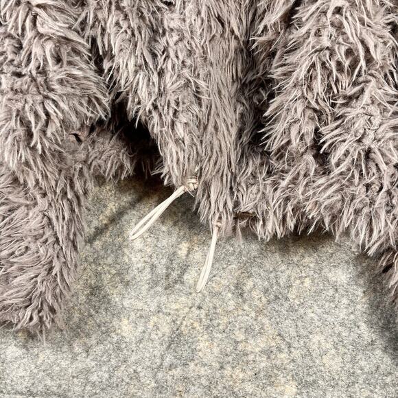 FREE PEOPLE FP ONE ZURI Parka Fuzzy Faux Fur Jacket Hoodie Coat Mint XS Purple - Picture 10 of 10